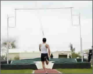 pole vault cover and pits